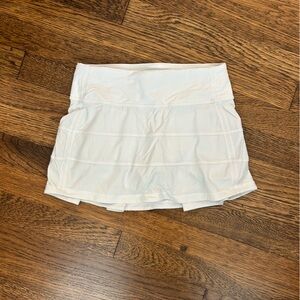 White Lululemon Pace Rival Skirt
